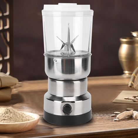 Broyeur à herbes médicinales en acier inoxydable 100 g, moulin domestique grande capacité, moulin à café, norme américaine 110 V (1/5)