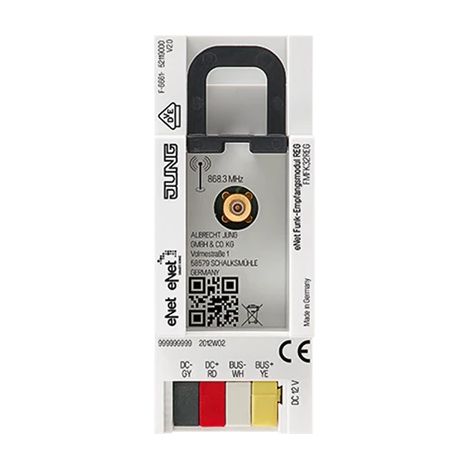 Jung eNet Funk-Empfangsmodul, REG, 2 TE FM FK 32 REG