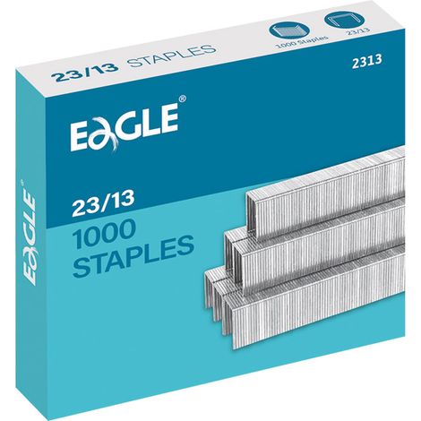 23/13 punti metallici Eagle consentono di pinzare fino a 90 fogli