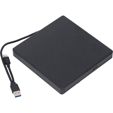 Boîtier pour lecteur optique d'ordinateur portable avec échelle, ports USB 3.0 et USB-C, 5 Gbit/s, amovible, pour lecteur CD/DVD/BD Serial ATA 12,7 mm. (1/5)