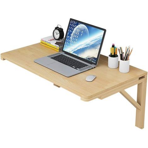 Klappbarer Esstisch 60 x 40 cm, klappbarer wandmontierter Computertisch, klappbarer wandmontierter Küchentisch aus Holz, Holzbrettstärke 1,7 cm (1/5)