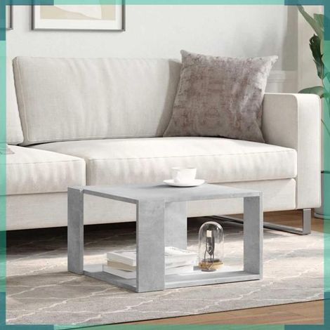 Table basse - 848139 - gris béton - bois d'ingénierie - 51,5x51,5x30 cm (1/5)