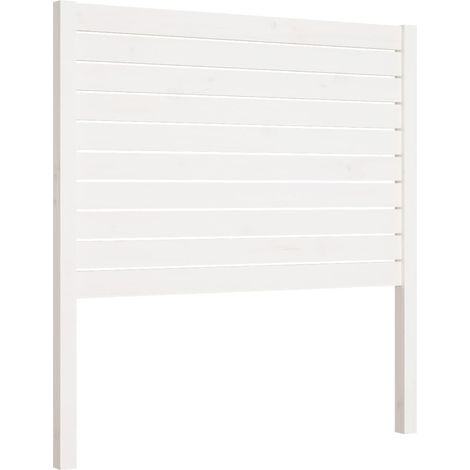 Cabecero dormitorio complemento mueble 96x4x100 cm madera blanca TDL0203652