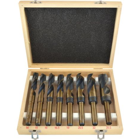 Juego de 8 brocas HSS nuevas para metal y madera (10) (1/5)