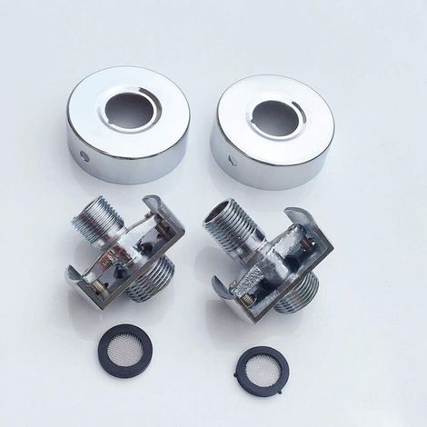 Réglage de l'angle du tube d'aspiration en cuivre, tête de douche, pied courbé, vis excentrique, robinet, accessoires (1/5)