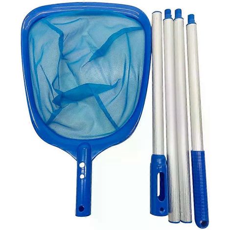 Épuisette télescopique pour piscine, ramasseur de feuilles, détachable, durable, accessoire multifonctionnel pour le nettoyage des débris, canne à pêche (1/5)