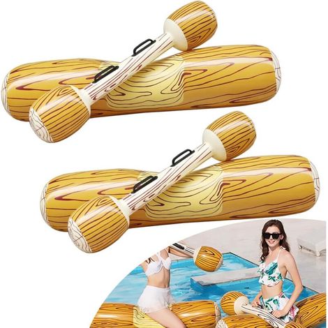 Bouee Piscine, 4 in 1 Matelas Gonflable Piscine, Portable Hamac d'eau Gonflable, Fauteuil Gonflable de Piscine (1/4)