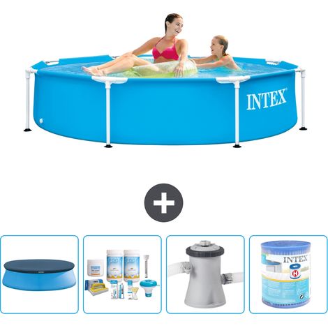 Intex Piscine Tubulaire Ronde - 244x51 cm - 5-pièces S41409 (1/5)