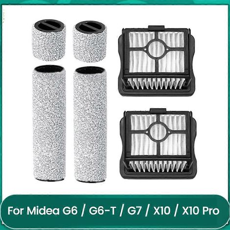 Brosse rouleau Filtre HEPA pour Midea G6/G6-T/G7/X10/X10 Pro Autolaveuse Accessoires Pièces de remplacement détachées (1/5)