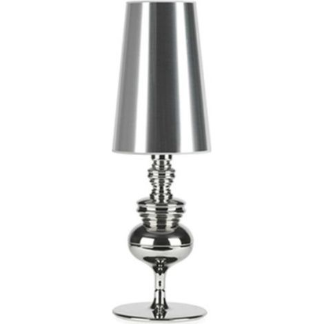 European style decorative living room lamp, table lamp, bedside lamp, small silver, 15x46cm (1/3)