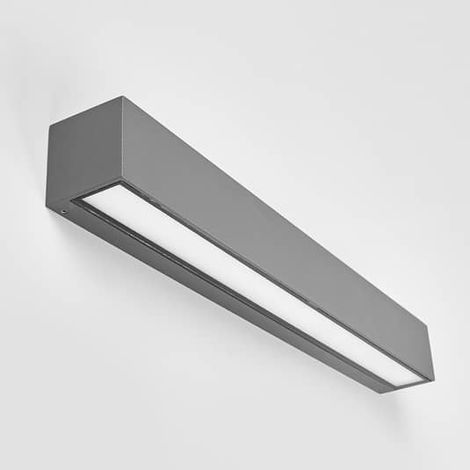 [NEUWERTIG] B-Ware Lucande Wandlampe Wandleuchte Led Lengo Aluminium Grafitgrau 50 Cm Leuchte691