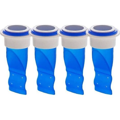 Clapet anti-retour, siphon d'évier réglable en silicone, adapté aux tuyaux de plomberie de salle de bain et de cuisine (bleu 4)