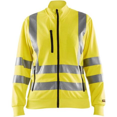 Felpa da lavoro con zip alta visibilità donna 3308 - Arancione fluorescente XL (1/4)