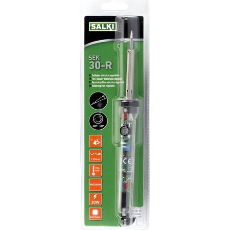 Fer à Souder électrique SEK30W-R Kit de Soudage avec Température Ajustable et Pointe en Forme de Cône Vert (1/5)