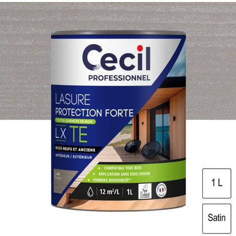 Lasure Toutes Essences de Bois LX TE Gris 1L CECIL PROFESSIONNEL