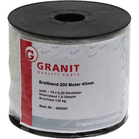 Nastro per recinzione da pascolo, 200 m, 20 mm, codice 580314