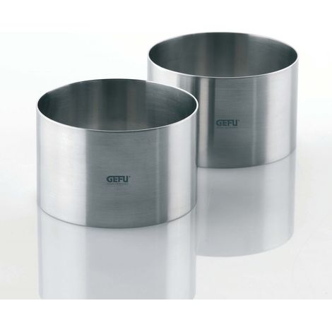Accessorio cucina gefu forma anelli dessert acciaio 7 cm 2 pz (1/5)