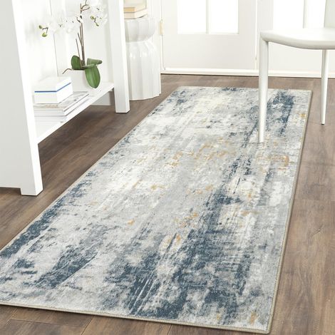 Tapis de couloir antidérapant - 60 x 120 cm - Lavable - Pour couloir, entrée, cuisine, buanderie, salon (1/5)