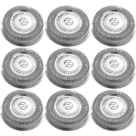 Lot de 9 lames de rechange pour têtes de rasoir Philips Norelco HQ4 HQ30 HQ40 HQ46 HQ130 HQ912 HQ481 HQ6695 PQ208 (1/4)