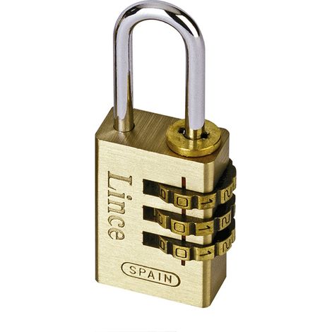 Cadenas à combinaison blister
