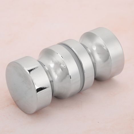 Poignée de Porte de Salle de Bain en Verre - Accessoire de Porte de Douche à Montage Simple Trou