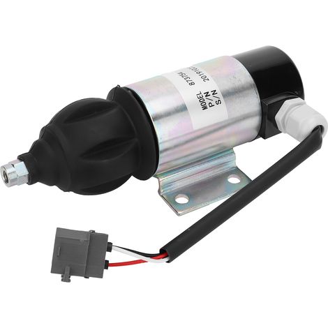 Accessoire de vanne solénoïde d'arrêt 873754 24V adapté aux moteurs Perkins des séries 2006, 3008 et 3012. (1/5)