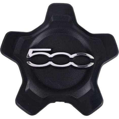 Couvercle de Capuchon Centre Roue Voiture pour 500X 2016-2022 6AN68LXHAA Cache-PoussièRe Accessoires Noir (1/4)