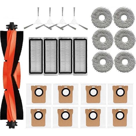 Accessoires pour aspirateur Dreame L20 Ultra et L30 Ultra : brosse principale, filtre HEPA, lingette de nettoyage et sac à poussière (1/5)