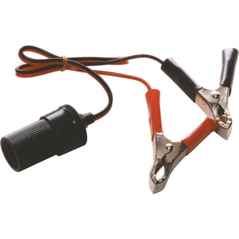 PRISE ALLUME CIGARES AVEC PINCES DE BATTERIE 10A 12/24V