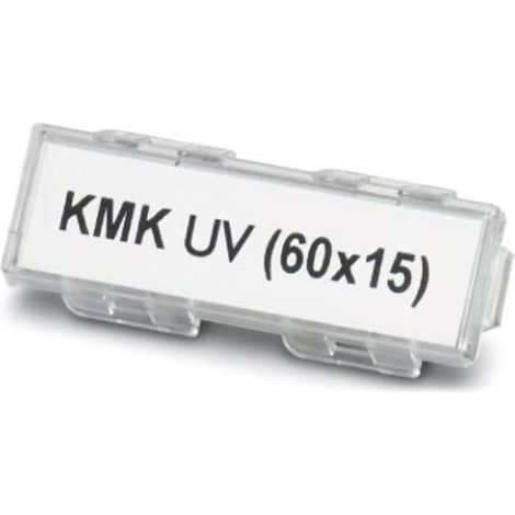 Phoenix Contact 1014108 KMK UV (60X15) portaetichette Tipo di montaggio: fascette Trasparente 50 pz. (1/3)