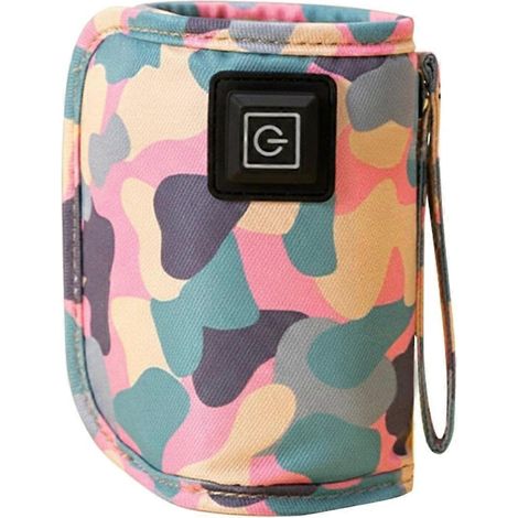 USB-Reiseflaschenwärmer, Kinderwagen, Isoliertasche, Flaschenwärmer, sicheres Zubehör für Kinder zur Verwendung im Freien im Winter (1/5)