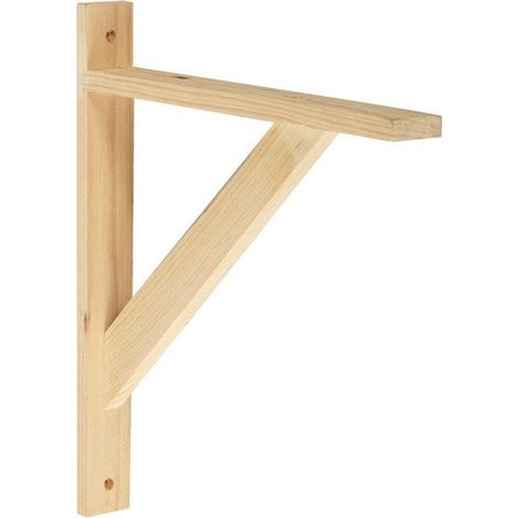 Solo Quadrato Legno Grezzo Naturale, H.28 X P.32 Cm Centrale Brico