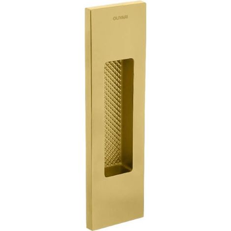 Poignée de porte coulissante Siro Tapis en laiton - D111TS (1/2)