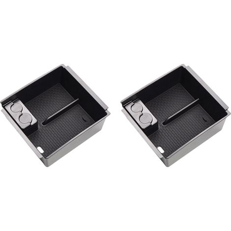 vani portaoggetti per bracciolo per D-MAX MU-X 2012-2019, scatola portaoggetti DMAX MUX NERA