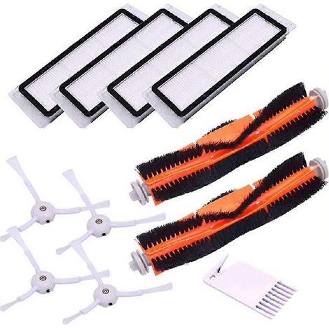Pour Xiaomi Roborock S5 Max S6 Pure, E4, E5 S6 Maxv aspirateur de rechange kit brosse rouleau filtre HEPA chiffon de lavage (1/5)