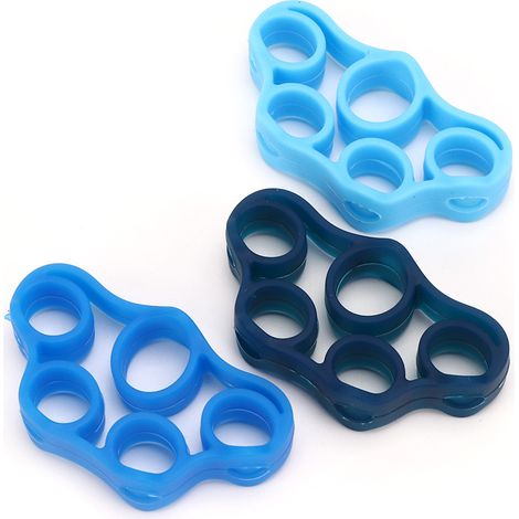 3 pièces Anneau de Résistance en Silicone pour Entraînement de Force des Doigts et Élastique d'Étirement (1/5)