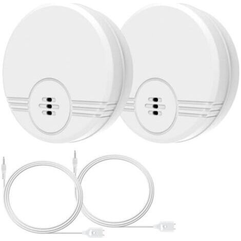 Détecteur de Fuite d'eau,Capteur de Fuite d'eau connecté 2 Pack, Alerte Goutte à Goutte et Fuite,Capteur Détecter Une Inondation avec Une Alarme de 135 DB ,pour Cuisines, Coussols, Salles de