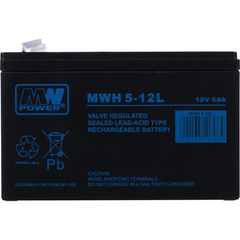 Batterie de voiture AGM Gel pour batterie 12V 6Ah (1/2)