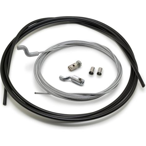 Cable de acelerador flexible de Ø1,5 mm con funda Z-Fit y abrazadera Z, kit de reparación de la maneta del acelerador del carburador para cortacésped, desbrozadora, cultivadora, jardín. (1/5)