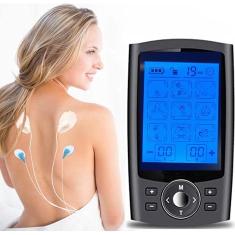 Masseur à impulsions électronique, 36 modes, stimulateur pour soulager les douleurs musculaires, noir (1/5)
