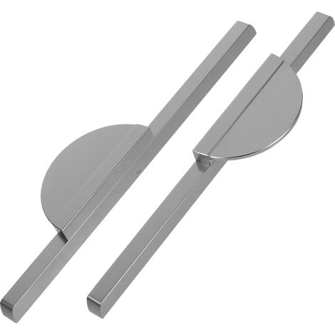 Aluminium Schrankgriffe 2 Stück 160 mm Halbmondgriffe für (1/5)