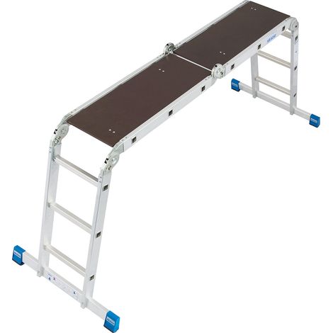 Echelle universelle hauteur travail 3,00 - 4,70 m 4x3 barreaux (1/5)
