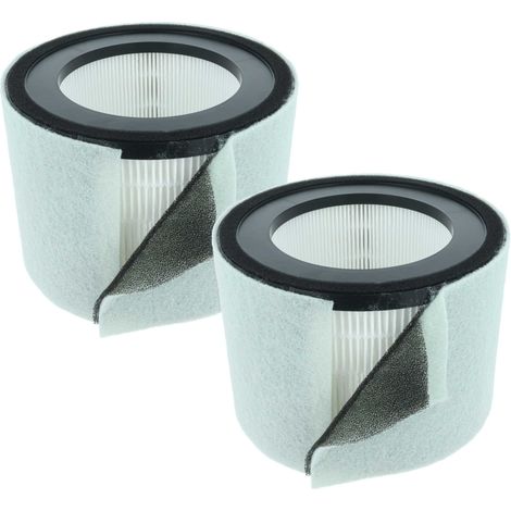 vhbw 2x Air Filter compatible with Leitz TruSens Z-2500, Z-2000 Air Purifier - Combi Filter Pre Filter + HEPA + Activated Carbon
