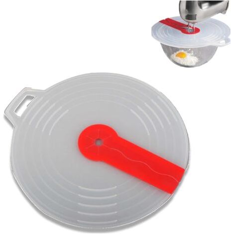 Couvercle anti-éclaboussures,Couvercle Anti-Éclaboussures Silicone,Couvercle Silicone Bol Mélangeur pour outil de cuisson anti-éclaboussures d'oeufs de bassin d'oeufs,Couvercle anti éclaboussure (1/5)