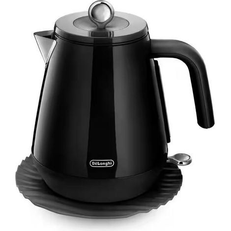 Elektrischer Wasserkocher DeLonghi Eclettica schwarz 1 7 Liter (1/3)