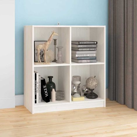 Aparador madera maciza de pino blanco 70x33x76 cm (1/4)