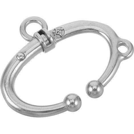 Anneau Nasal en Acier Inoxydable Grosse Taille sans Perçage pour Bovins, Anneau de Traction pour Nez de Vache, Accessoire Agricole Solide pour Gestion du Bétail et Conduite (1/5)
