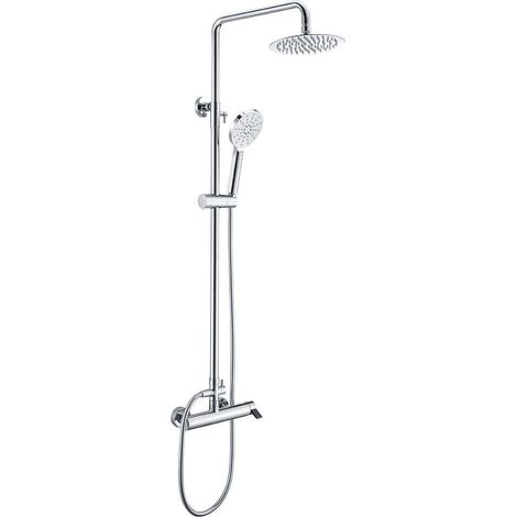 Barra de Ducha Extensible Acero Inox. Negro Serie Elba IMEX (1/5)