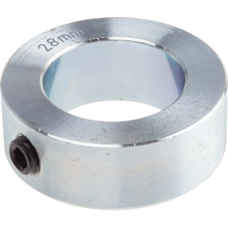 Rs Pro – Bague d'acier zinguée M8 x 28mm – Diamètre extérieur 45mm – Largeur 16mm – Fixation par vis de réglage – Quantité 1 pièce (1/2)