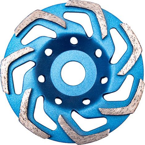 Disque diamanté universel de 125 mm pour le ponçage du béton, du granit, du marbre, de la maçonnerie et des briques. Meule diamantée pour meuleuse d'angle. (1/5)